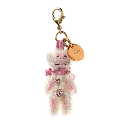 prada monkey keychain for sale|PRADA Monkey Bag Charm Animal Charm 2008 Keychain .